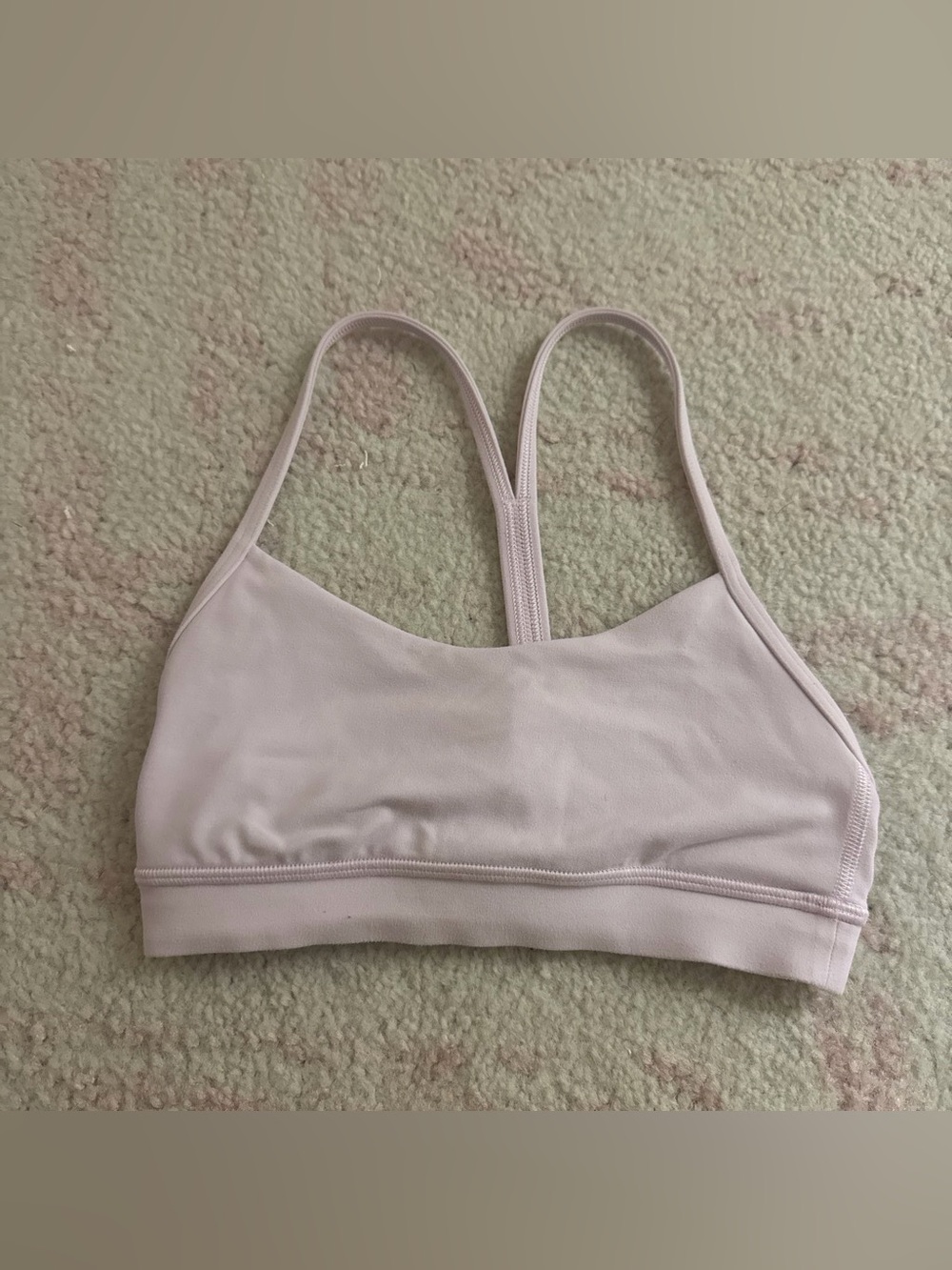 lululemon athletica Pale Pink Strappy Sports Bra